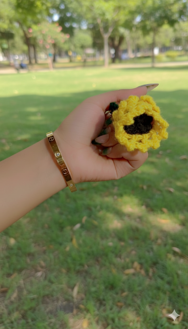 Crochet Fruit Charm | Textured Artisan Accessory