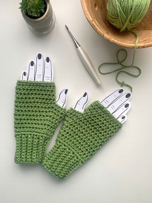Handmade Crochet Fingerless Gloves | Premium Minimalist Wrist Warmers